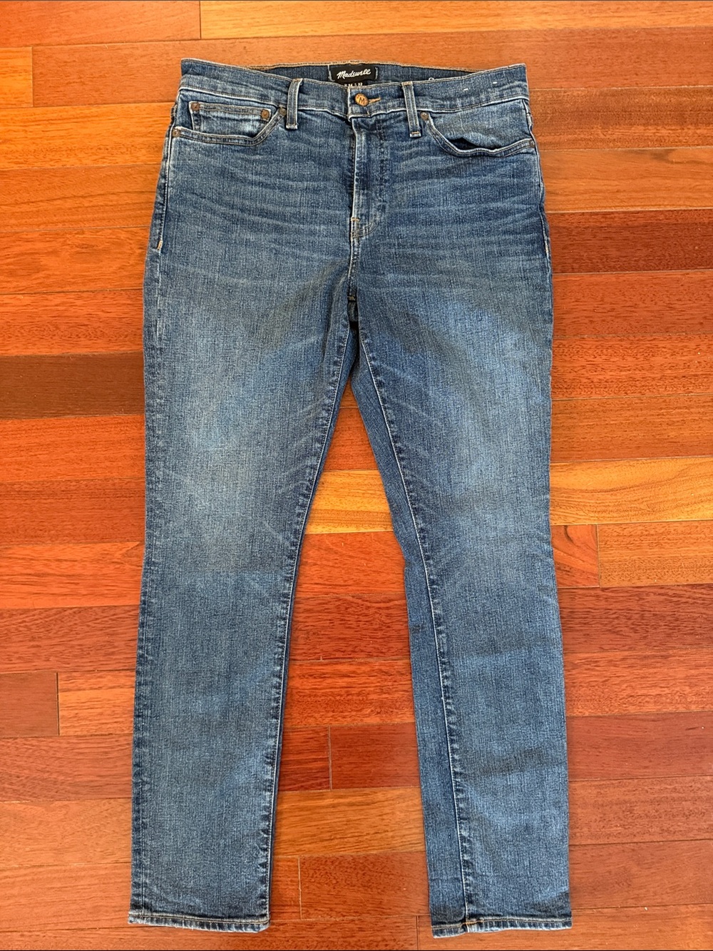 Madewell Mid Wash Slim Men’s Skinny Jeans in Blue 34 W 32 L